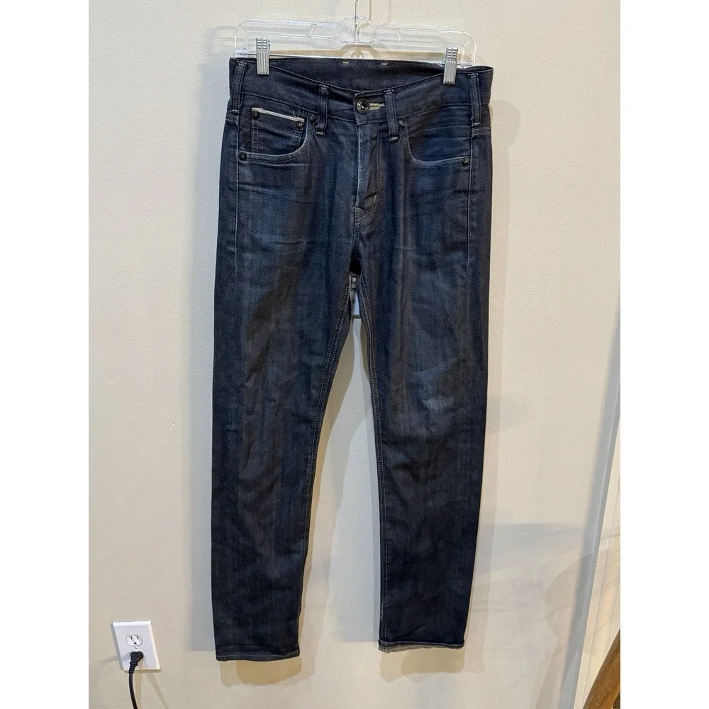 Edwin SEN Skinny Black Japan Selvedge  Blue Raw State ES505S Size 28 By 33